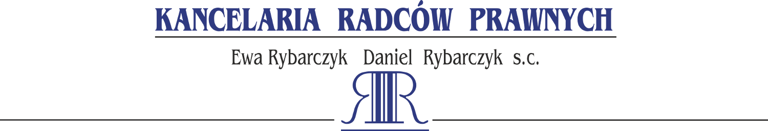 Logo Kancelarii Radców Prawnych Ewa Rybarczyk Daniel Rybarczyk spółka cywilna Kalisz
